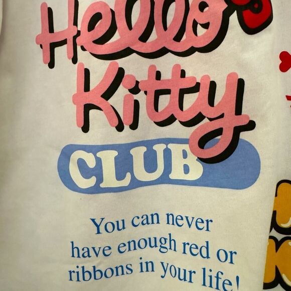 Zara and Hello Kitty white long sleeve Tshirt NWOT M **RARE - Picture 3 of 14